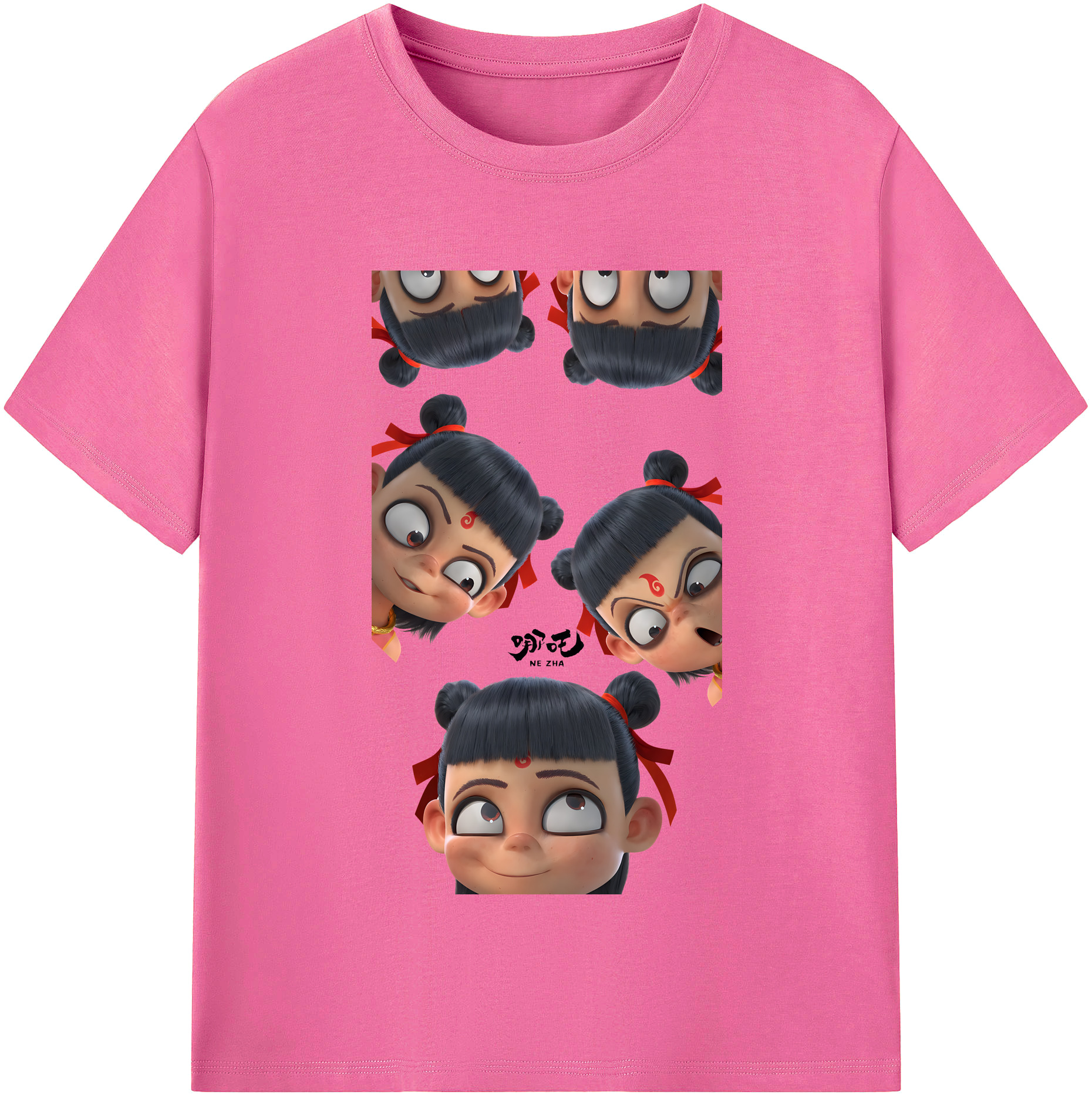 （画像用） Ne Zha 2 ナタ 魔童の大暴れ レディースカジュアルプリントTシャツ（綿100％）
